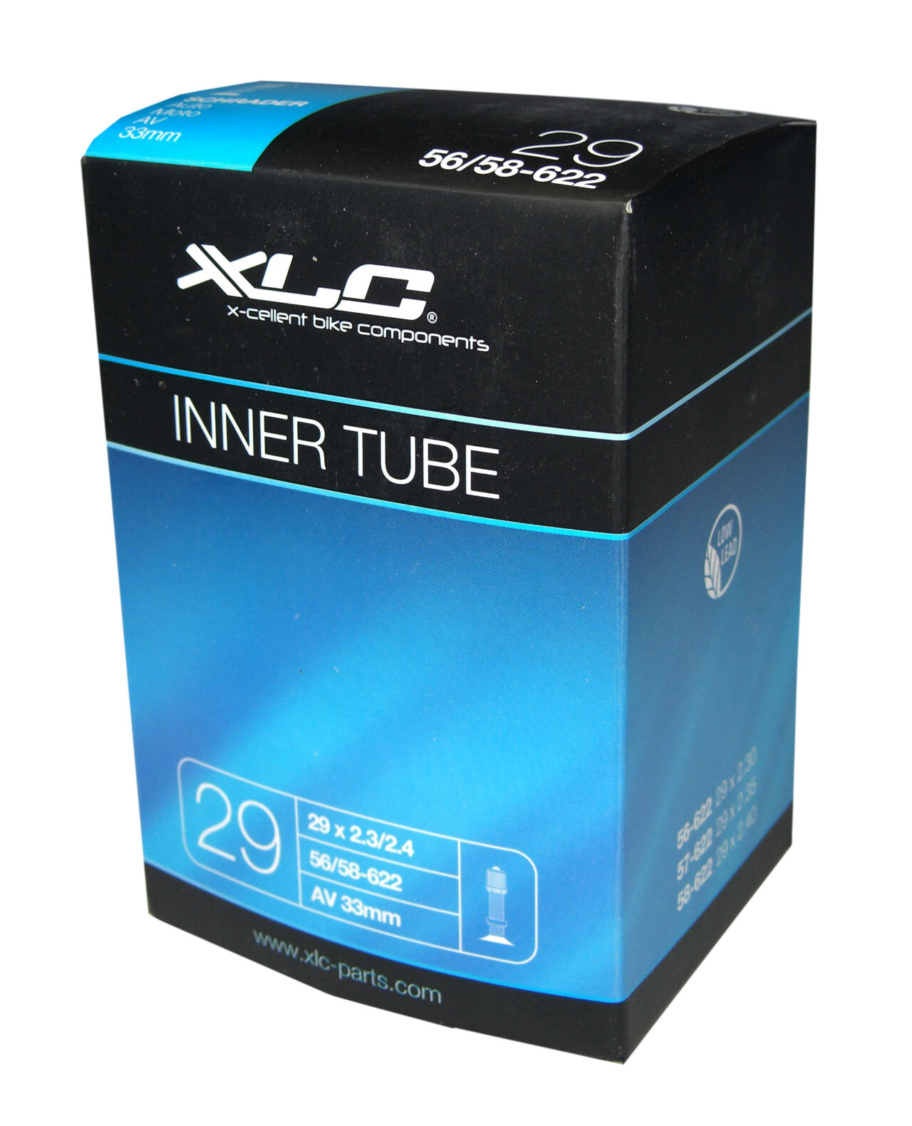 XLC tube 29 x 2.5/3.0 62/76-622 AV 33 mm
