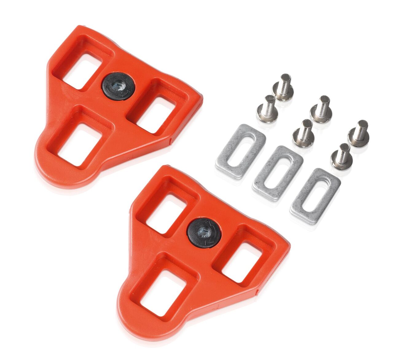 Set cales auto XLC PD-X04 compatible pédales XLC Look, 9°, rouge