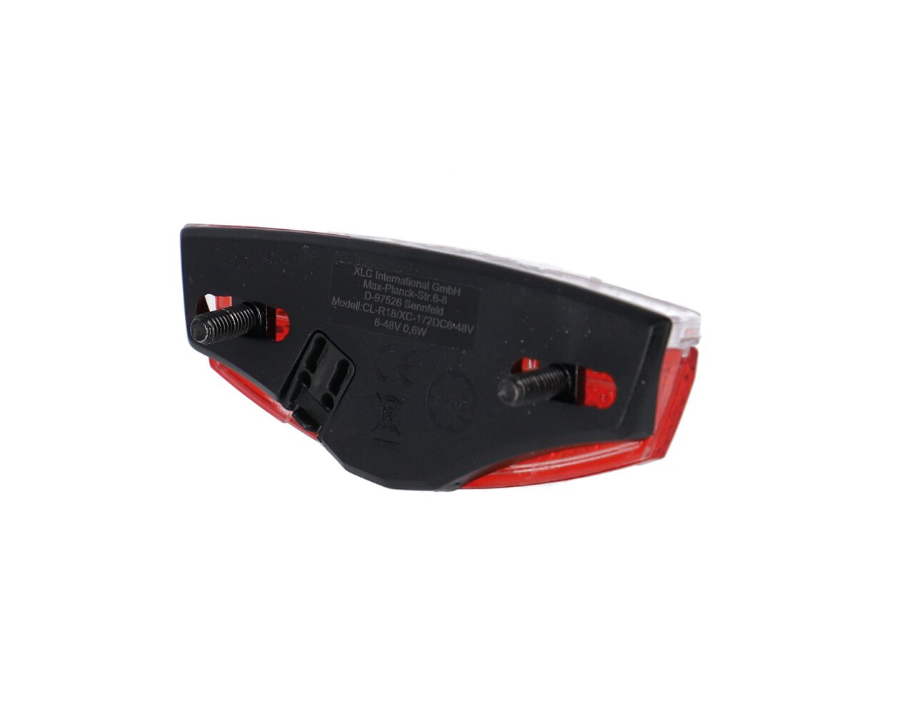 XLC Luz trasera LED a dinamo,portaequip. incl. reflect. & luz posi. E-Bike ready