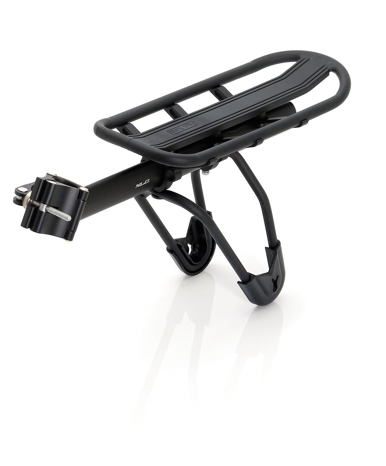 XLC portaequipaje a la tija de aluminio negro mate