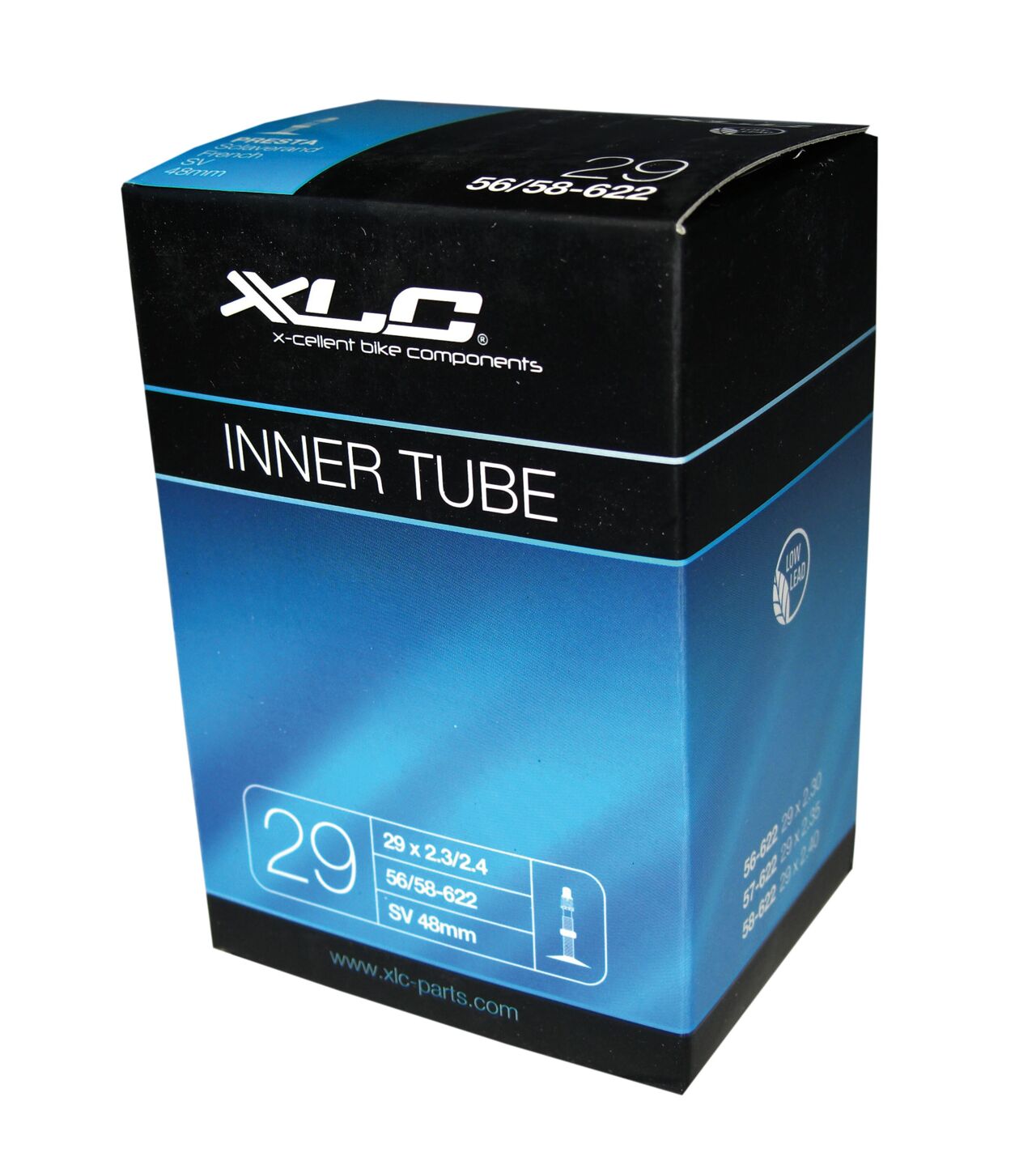 XLC tube 29 x 2.5/3.0 62/76-622 SV 48 mm
