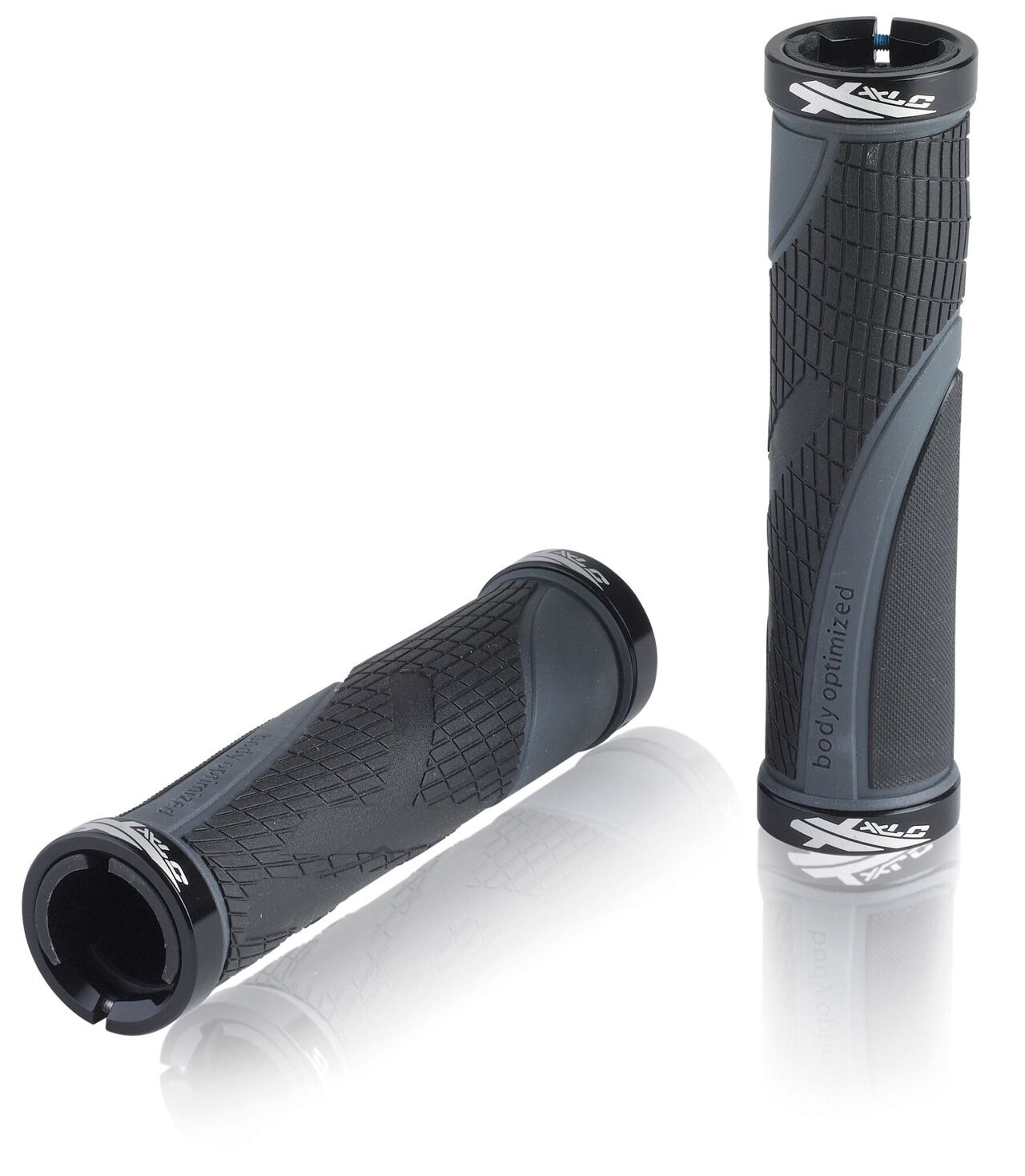 XLC Puños GR-S23 'Sport bo' negro/gris