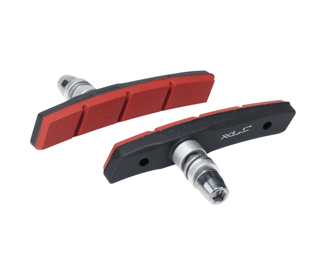 Juego De 4 Pastillas De Freno V-Brake Para Bicicleta (compatible Con Shimano) - XLC Modelo V01 - Color Negro