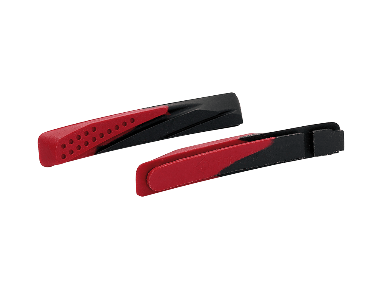 goma d.freno.d.repuesto XLC Bs-X02 set 4 piezas,negro/rojo, 72mm