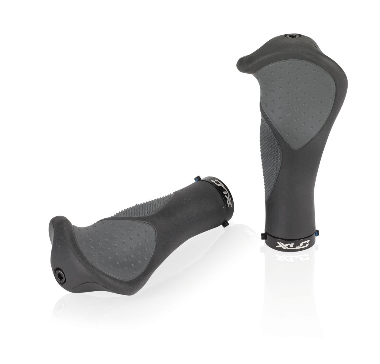 poignées XLC GR-S22 "Ergonomic" 135mm, noir/gris