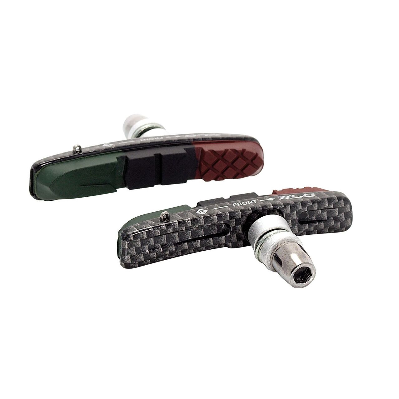 Porte-patins V-Brake à cartouche XLC Pack: 4, 72 mm aspect carbone l-s BS-V01