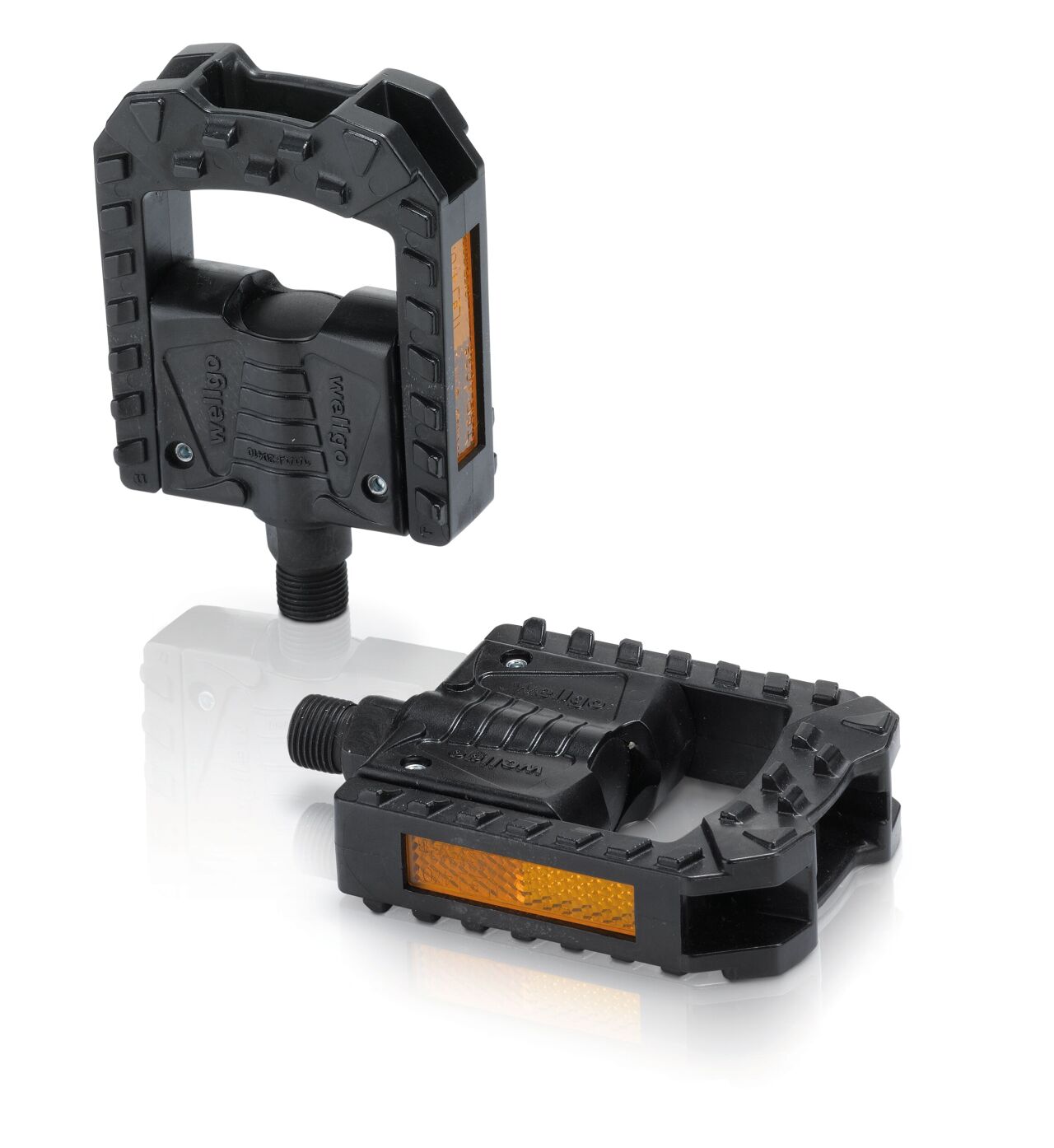 XLC pedal plegable PD-F01 plástico, negro, reflector