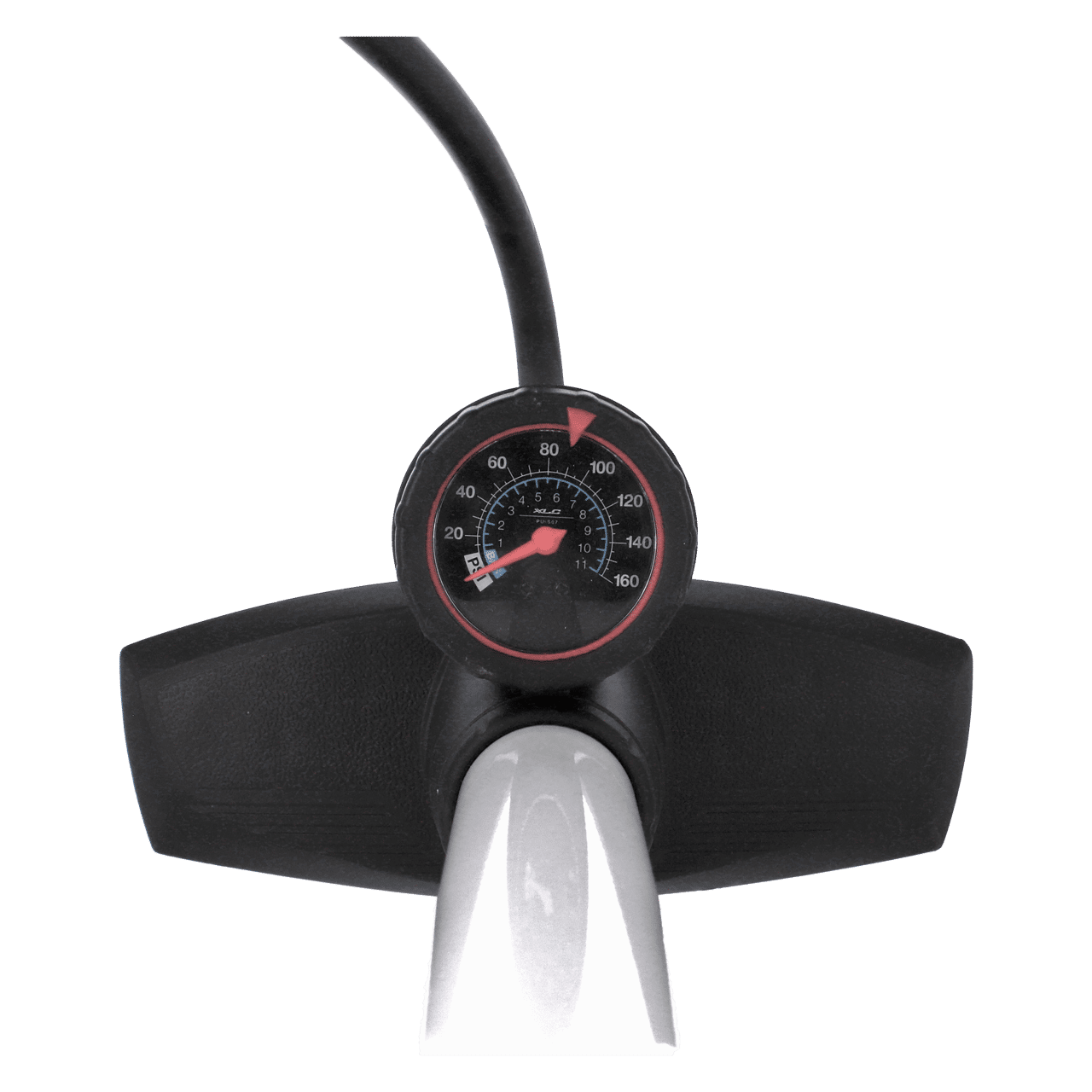 XLC floor pump Delta PU-S0711 bar, dual head, blac