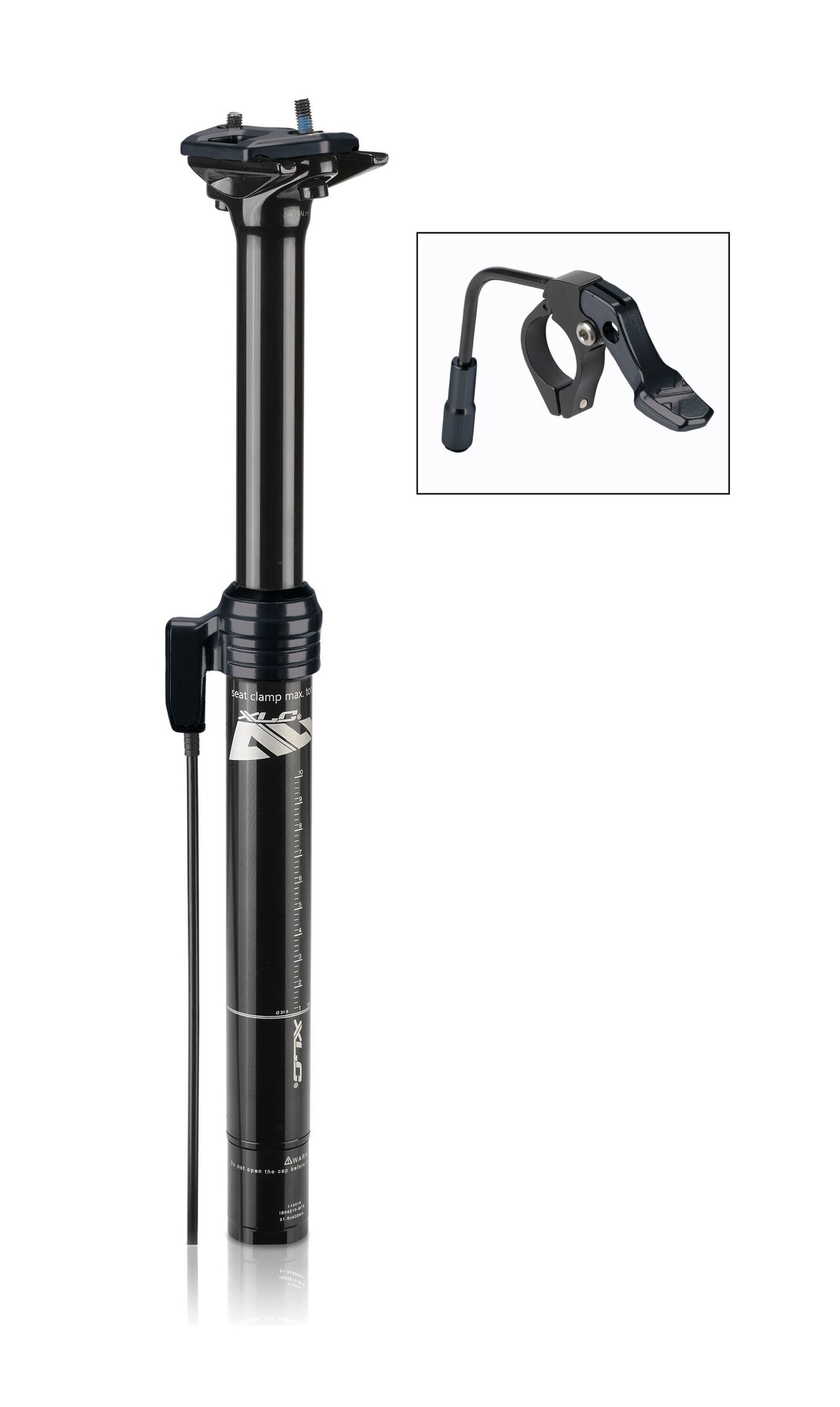 tige selle téléscop. XLC All MTN SP-T10 Ø30,9mm,350mm, nr, Remote, course 100mm
