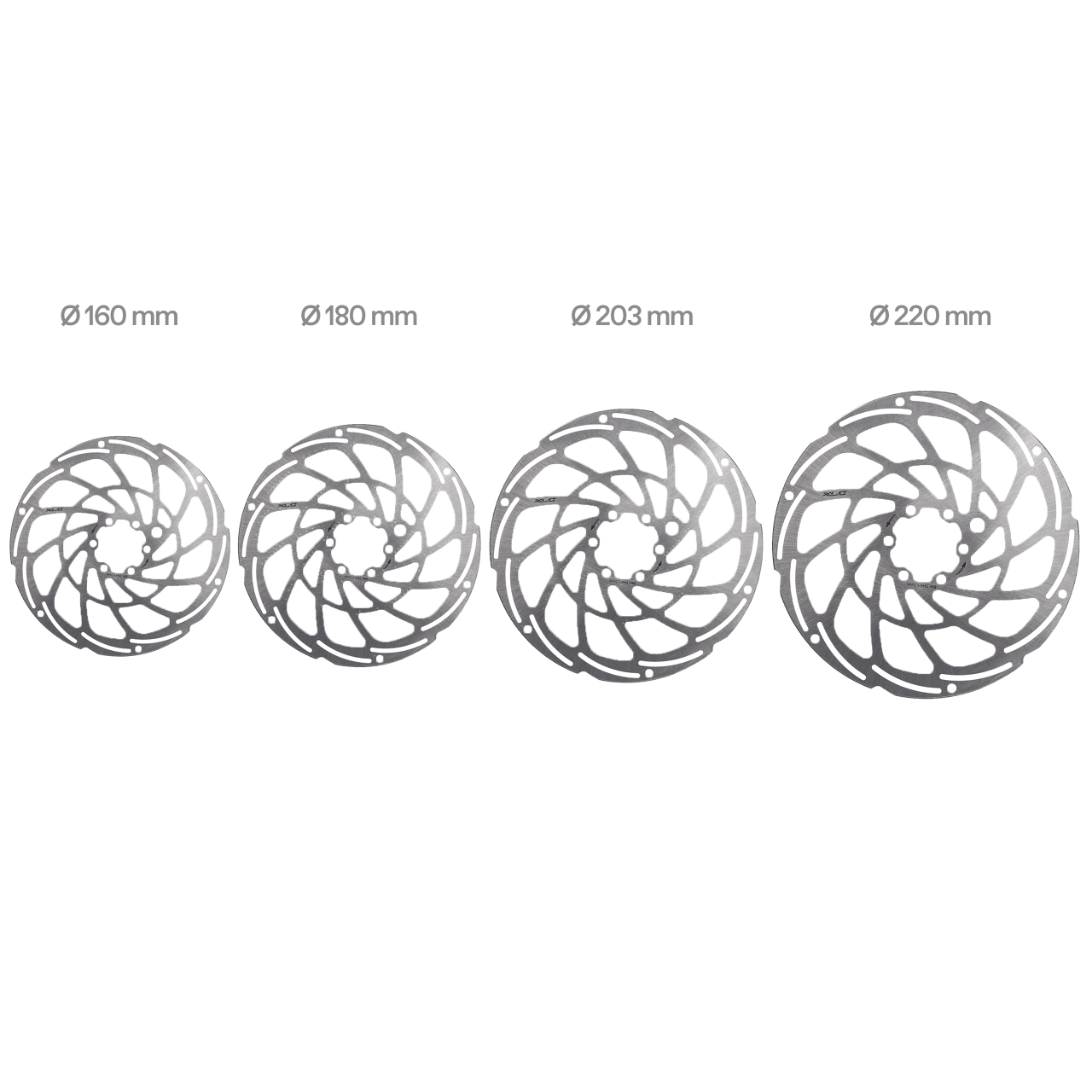 XLC E-Bike Bremsscheibe BR-X135 Ø 160/2,0mm silber